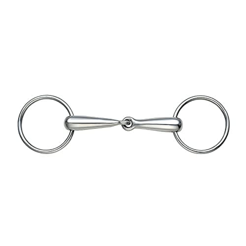 Image of Shires Hollow Mouth Loose Ring Snaffle-As supplied 6"