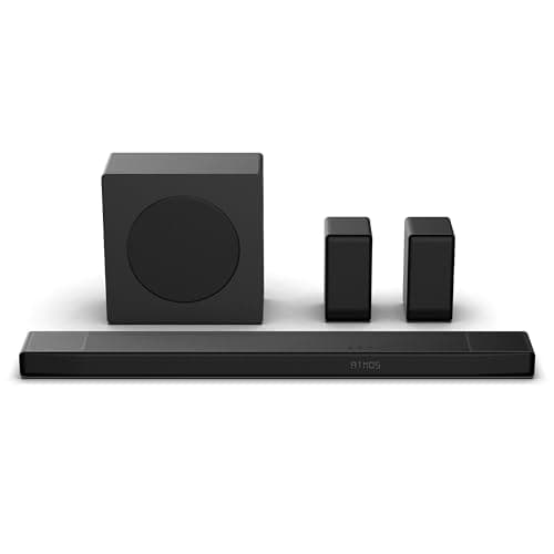 Image of Hisense AX5140Q, 5.1.4 CH Soundbar, 4 up-firing speakers, Hi-Concerto,Dolby Atmos, DTS:X, Room fitting tuning, True wireless rear surround speakers,6.5" wireless subwoofer, EzPlay 3.0,ConnectLife