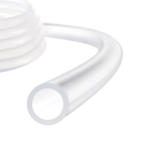 Image of Rebower Silicone Tubing,1mm ID x 2.4mm OD Pure Silicon Tube High Temp Silicone Hose [for Home Brewing,Beer Line,Wine Making,Aquaponics]-7 ft Length/Clear