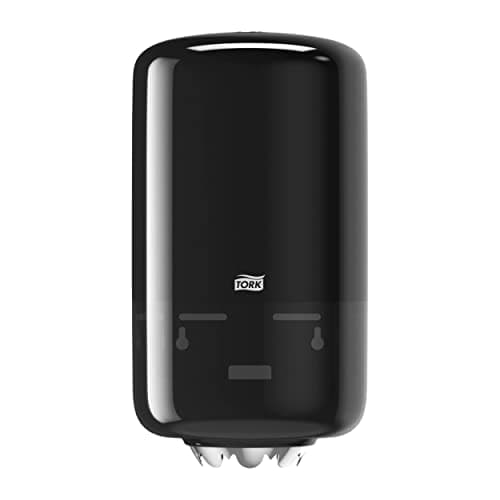 Image of Tork Mini Centrefeed Dispenser - M1 / Paper Towel Dispenser, Suitable for Tork Mini Basic & Plus Paper Rolls, Wall Mounted, Black