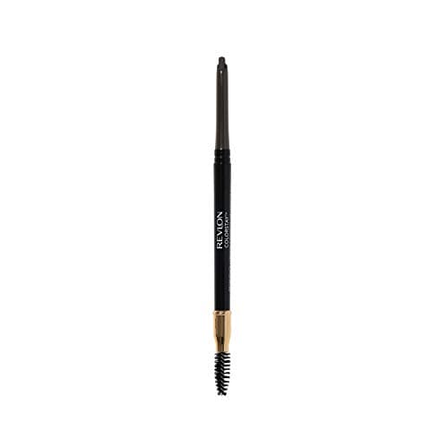 Image of Revlon Colorstay Eyebrow Pencil with Spoolie Brush, Waterproof, Longwearing, Angled Tip Applicator for Perfect Brows, Soft Black (225)