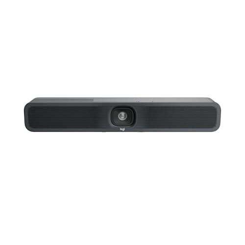 Image of Logitech MeetUp 2 All-in-One USB Conference Room Camera, Compact Video Bar With Built-in AI Features, Works With Microsoft Teams, Zoom Rooms, Google Meet, and More (Renewed)
