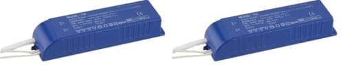 Image of Knightsbridge 12V 20-60W Transformer, 60 W, Halogen Dimmable (Pack of 2)