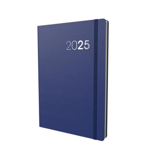 Image of Collins Legacy 2025 Planner - A5 Week To View Diary - Blue - (CL53.60-25) - Professional Weekly Planner with Soft Touch Cover