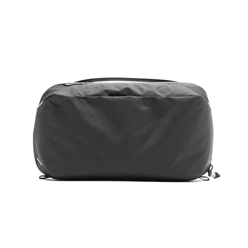 Image of Peak Design Wash Pouch, Black, Weatherproof Travel Toiletry Bag, Upright or Hanging Dopp Kit with Pockets, Magnetic Toothbrush Pocket, Wide UltraZip Opening, Toiletry Bag for Men and Women