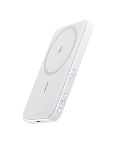 Image of Anker Power Bank, 621 Magnetic Battery (MagGo), 5000mAh Magnetic Wireless Portable Charger with USB-C Cable, Only Compatible with iPhone 16/16 Plus/16 Pro/16 Pro Max, iPhone 15/14/13/12 Series