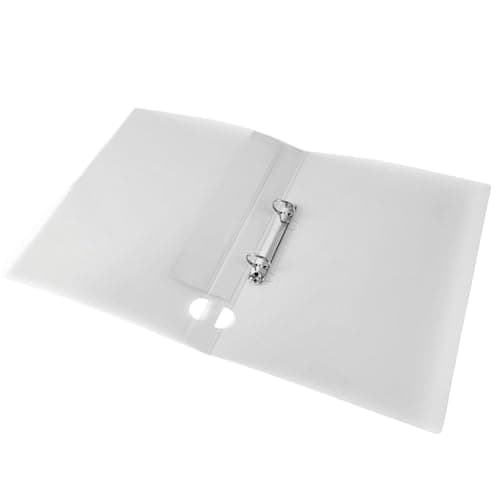 Image of Q-Connect A4 Frosted 2-Ring Binder - Clear
