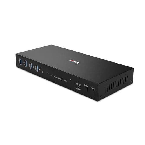 Image of Lindy 39314 USB 3.0 KVM Switch, HDMI 4K60 Two Ports and Dual Head