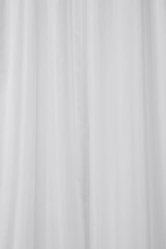 Image of Croydex Professional Plain White Water-Resistant Textile Shower Curtain With Hygiene 'N' Clean 1800 x 1800mm