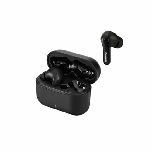 Image of Panasonic RZ-B310WDE-K Wireless Earbuds, Bluetooth 5.3, with Built-in Microphone, XBS, up to 16 Hours Battery Life, with Charging Case, Black