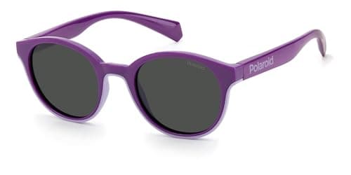 Image of Polaroid Kids Pld 8040/s RY8/M9 VIOLET LILAC Sunglasses Unisex Polycarbonate, Standard, 19