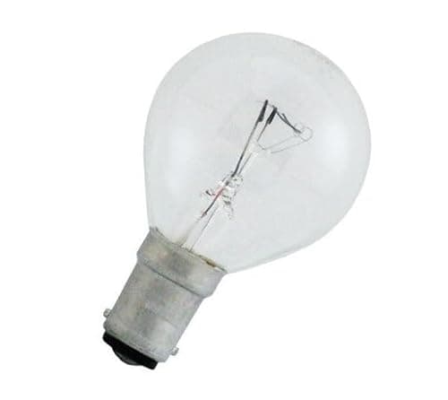 Image of 10 Pack 40w Clear Golf SBC B15 Small Bayonet Cap Light Bulbs