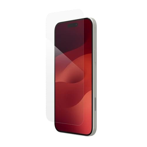Image of ZAGG Defence iPhone 15 Plus Glass Screen Protector, Impact Protection, Scratch Resistant, Smudgeproof, Clear