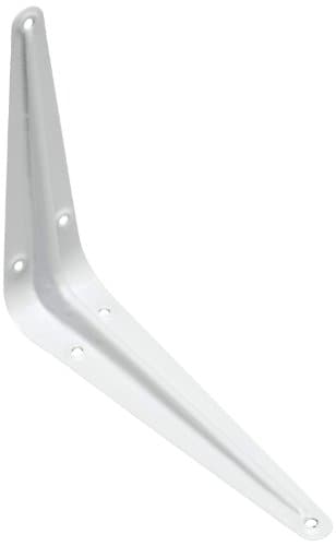 Image of Merriway® BH00232 (20 Pcs) London Style Shelf Brackets, White 300 x 250mm (12 x 10 inch), Load 20 kilogram - Pack of 20 Pieces