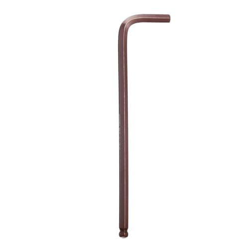 Image of sourcing map Ball End Hex Key Wrench 7/32" SAE S2 Steel Long Arm L-Shape Hexagon Wrenches Repairing Tool for Home Bike Motorcycle Repair, Red Brown