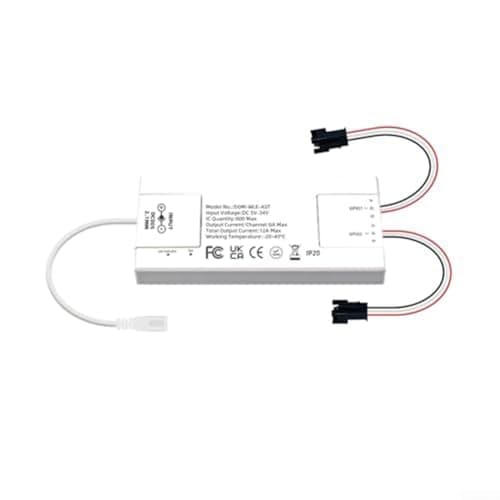 Image of LED Controller for ESP32 with Sound Sensing Mic for Dynamic Light Shows on WS2811 SK6812 Strips via forWLED App and Pre-set Modes (B)
