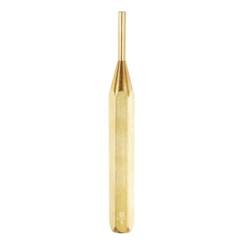 Image of sourcing map Brass Punch 1/8" Non-marring Drive Pin Punch Cylindrical Alignment Punches for Watch Repair Jewelry and Craft