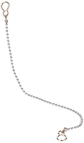 Image of Merriway BH02250 Ball Type Basin Chain with S Hook, 300mm (12 inch) - Chrome Plated