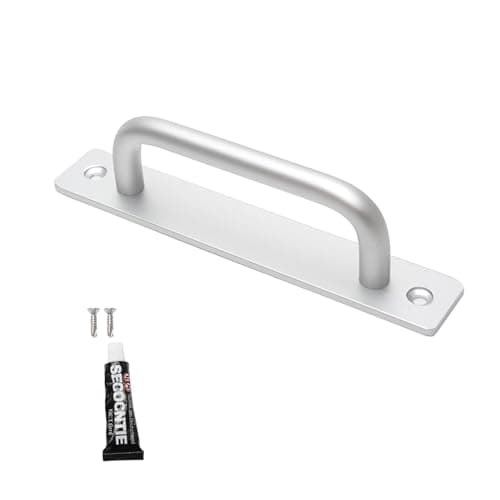 Image of YCSHIPO Aluminium Alloy Door Pull Handle,Internal Door Handle for Office, Barn, Garage, Cabinet, Gate(Color:Silver,150mm,1pcs)
