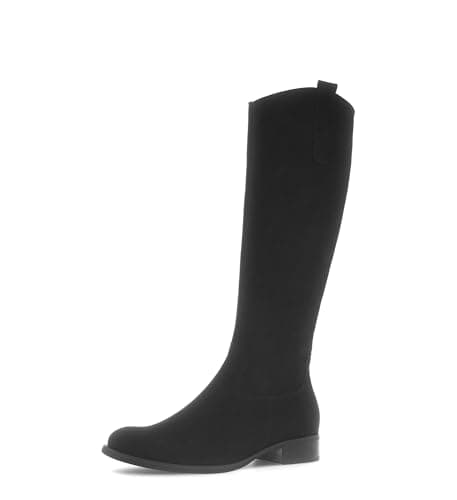 Image of Gabor Brook Slim Leg Black Suede Womens knee-high boots 71.648.17