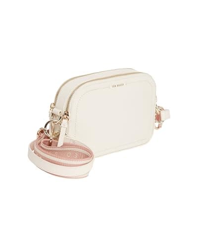 Image of Ted Baker Women's S283920IVORYO/S Webbing Leather Crossbody Bag, Ivory