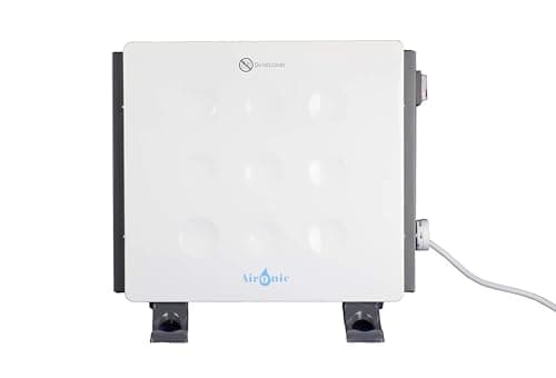 Image of Aironic® 400w Compact Slimline Convection Panel Heater Radiator IPX4 Rated Thermostat Dial Cloakroom, Caravan, Bathroom, Bedroom Portable Freestanding/Wall Mounting Includes Brackets 10cm D X 31cm W