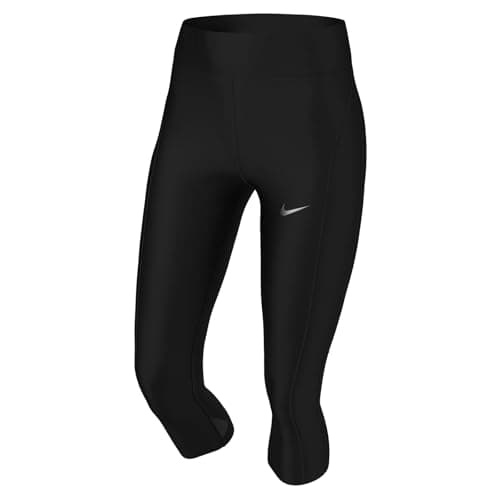 Image of NIKE CZ9238-010 W NK DF Fast Crop Leggings Women's Black/Reflective SILV Size XS