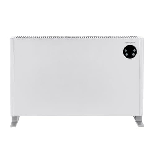 Image of Morphy Richards HeatFlux Digital Convector Heater 2000W, Remote Control, 20m2, 24hr Timer, Compact, Quiet, Lightweight, Low Energy Consumption, 3 Settings, LED Touch Panel, White, 825702
