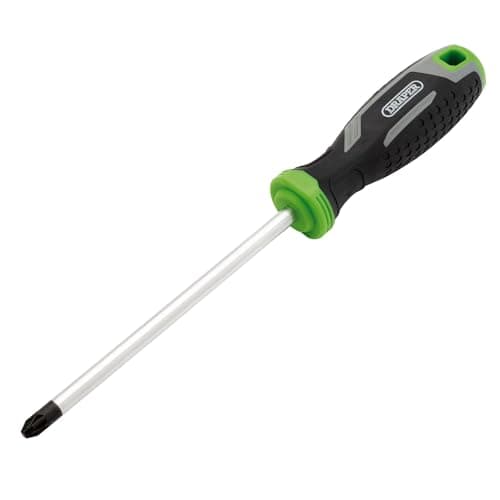 Image of Draper Pozi Soft Grip Screwdriver, PZ3 x 150mm - 13375 - Magnetic Tip, CRV Blade