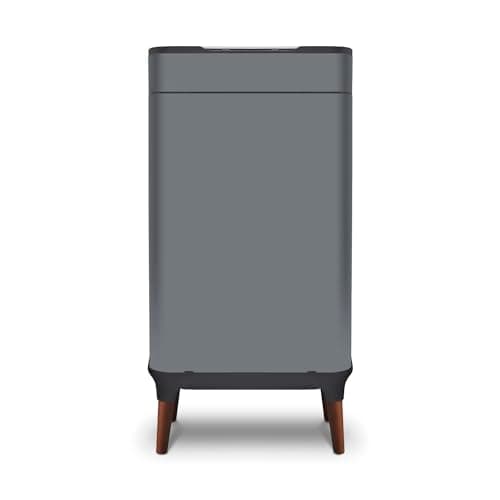 Image of Tower T938022GRY Ozone Sensor Bin with Legs, Large 65L, Hands Free Opening, Carbon Filter, Grey