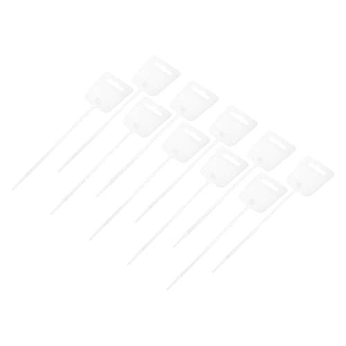 Image of sourcing map 20pcs Marker Cable Zip Ties, 10 Inch Self-Locking Labels Zip Tie Wraps, Wire Tags Zip Ties for Indoor and Outdoor, 1/8", White