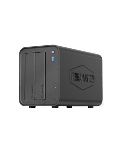 Image of TERRAMASTER F2-425 2-Bay NAS Storage - Intel x86 Quad-Core CPU, 4GB RAM, 2.5GbE LAN, Network Attached Storage Multimedia Server for Home Users (Diskless)