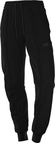 Image of NIKE FB8330-010 W NSW TCH FLC MR JGGR Pants Women's Black/Black Size M