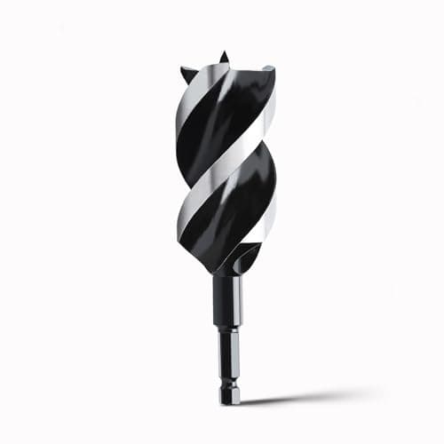Image of hsawbit Wood Drill Bits, 40mm x 155mm Auger Drill Bit Extra Long Drill Bits Wood Plastic, Drywall Woodworking Hole Drill Bit