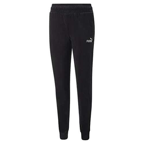 Image of PUMA Women's Essentials+ Velour Pants Sweatpants, Black, Large