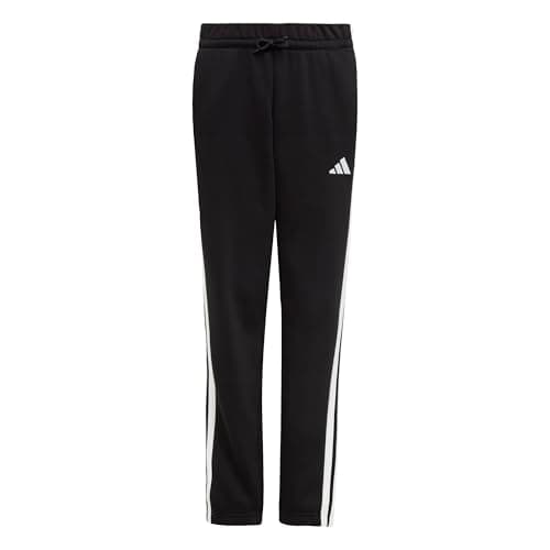 Image of adidas Unisex Kids Essentials 3 Stripes Pants, Black/White, 13-14 Years