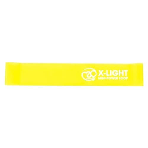 Image of Fitness Mad Mini Power Loops, 5 Levels of Resistance, Workout Bands with Free Travel Bag, Exercise Loops for Home Gym, Yoga & Fitness,Yellow,Extra Light,FPMINIXL