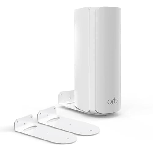 Image of HOLACA Wall Mount Compatible with Orbi WiFi 7 Mesh Network System (770/870/970 Series), Metal Bracket for RBE770/RBE772/RBE773/RBE873/RBE970B/RBE972S/RBE973S/RBE372, 2 PCS