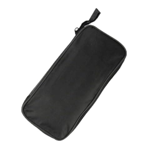 Image of Digital Multimeter Storage Bag for Fluke, Klein, and Other Brands – Nylon Tool Pouch with Built-in Sponge, Shockproof & Drop-Resistant, 220 x 140 x 40 mm, Black