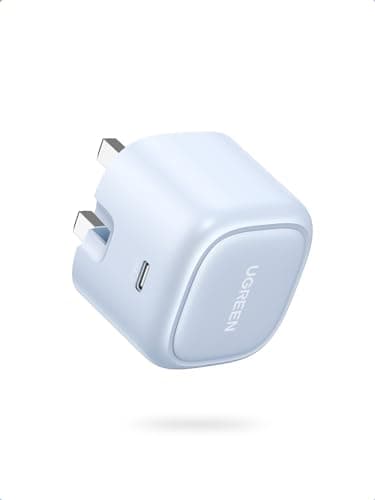 Image of UGREEN 30W USB C Charger Nexode 30W USB C Plug PD 3.0 Fast Charging Foldable GaN Charger Compatible with iPhone 17/16/15/14/13 Series, iPad Air/Mini, Galaxy S25/S24, Pixel 9/8/7, Blue