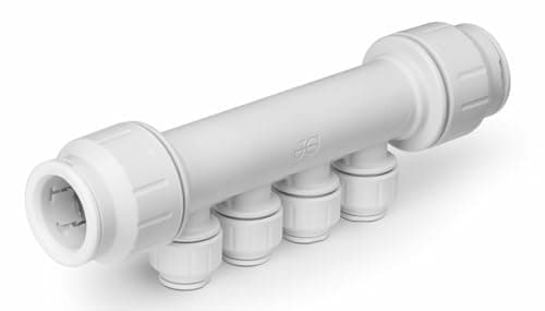 Image of John Guest (RWC/JG) Speedfit 4 Port Plastic Plumbing Manifold, 22mm x 15mm