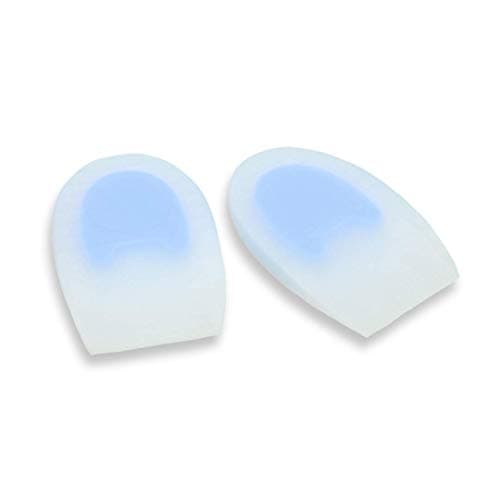 Image of PediGel® - Medically Approved Silicone Gel Heel Wedge Ideal for Heel Pain, Plantar Fasciitis, Achilles Tendonitis & Leg Length Discrepancy - 2 Units Large Shoe Size UK 7-8 / Depth 10mm
