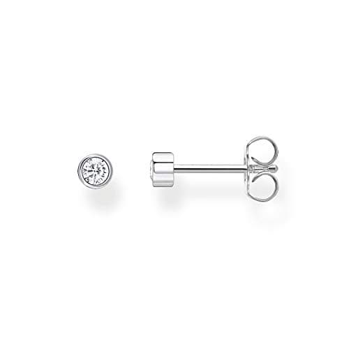Image of Thomas Sabo single stud earrings white stone silver 925 sterling silver H2136-051-14