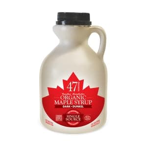 Image of 47° North Canadian Organic Maple Syrup, Single Source, Grade A, Dark Robust, 500ml (1 Bottle)
