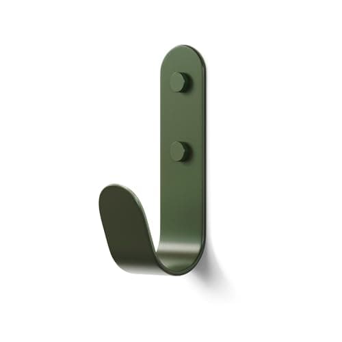 Image of The Hairpin Leg Co. [HLC Metal J Wall Hook. Chunky Modern Playful Coat Hook - [Forest Green, Single]