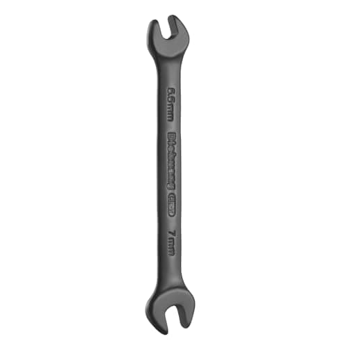 Image of sourcing map Thick Double Open End Wrench 5.5mm x 7mm Metric Dual Open Ended Spanner Flat Head Wrench for Automotive Repair Furniture Assembly, Black