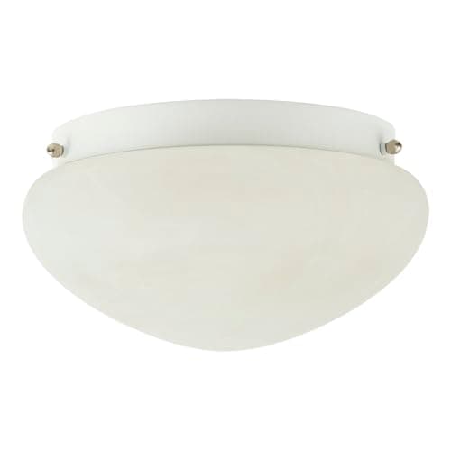 Image of Happy Homewares Traditional Classic Alabaster Glass IP44 Bathroom Ceiling Lighting Fixture | 24cm x 12cm | 11w Max | Also Suitable for Hallways Lounges Conservatories etc