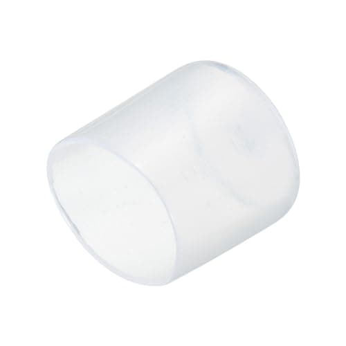 Image of sourcing map 20pcs Rubber End Caps 25mm(1") ID Vinyl PVC Round Tube Bolt Cap Cover Screw Thread Protectors Clear