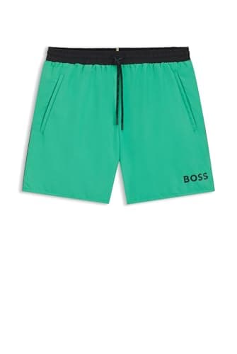 Image of BOSS Mens Starfish Breathable Mesh Swim Shorts Bright Green XXL
