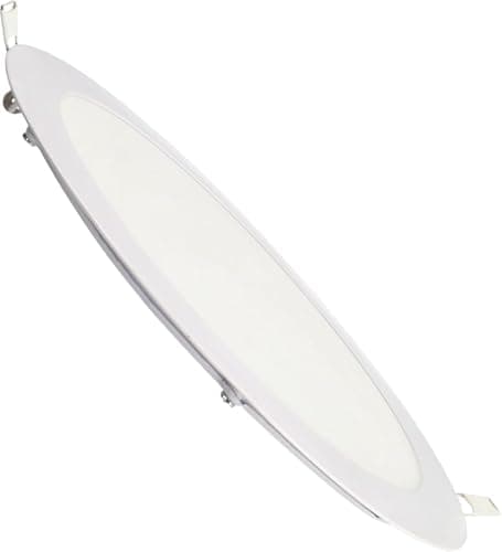 Image of JANDEI – Round Recessed LED Downlights, 18W, 1500 Lumens, Extra-Flat 13 mm, Mounting Hole Ø200-205 mm, Cool White 6000K with Transformer Included